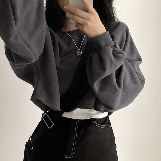 Damen Cropped Sweatshirt R&B