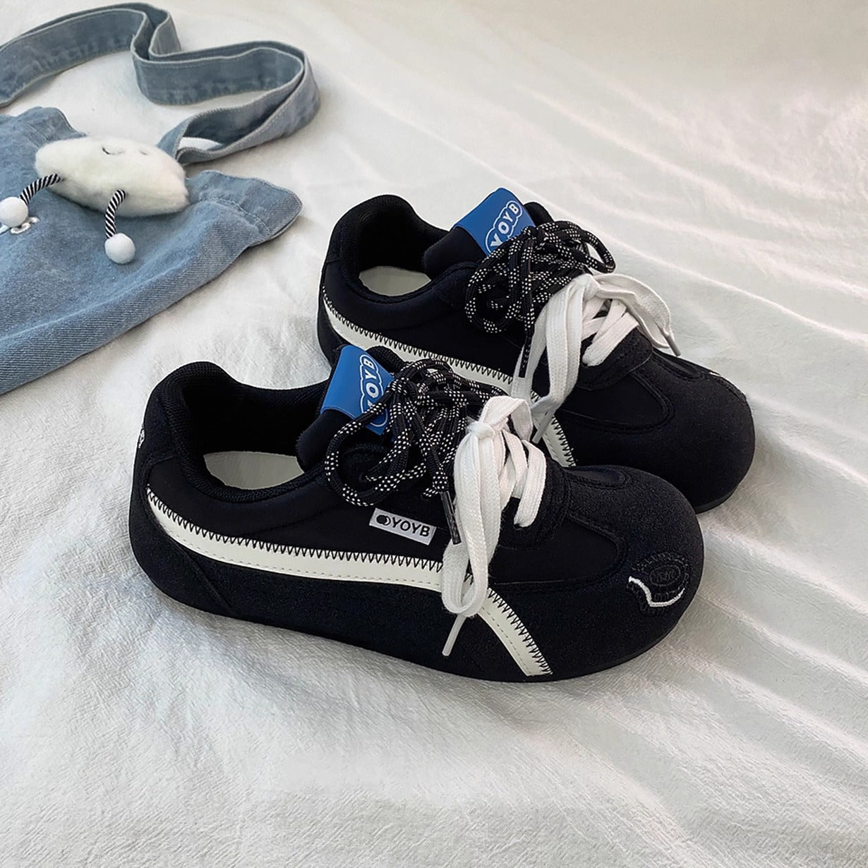 Damen Sportliche Sneakers mit verspieltem Tierdesign und flexiblem Obermaterial