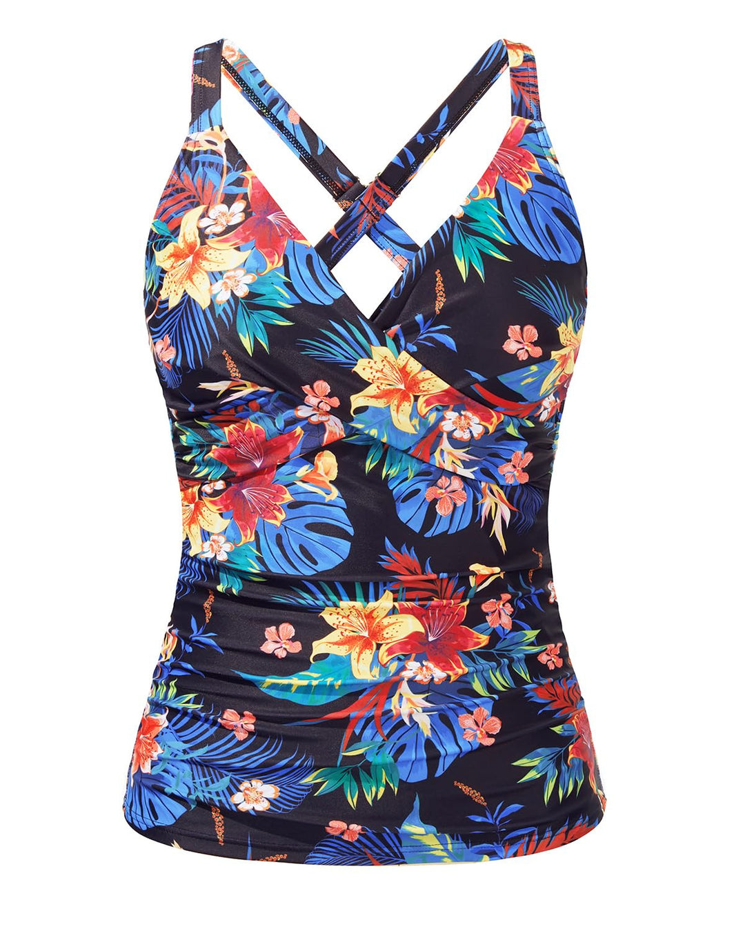 Damen Sportliches Tankini-Oberteil mit floralem Schnitt R&B