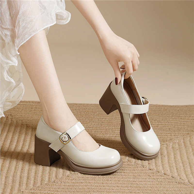 Damen Elegante und modische Ballerinas mit verstellbarem Riemen R&B