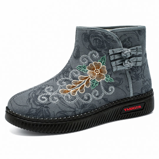 Damen Komfortable und elegante Stiefeletten mit besticktem Design R&B