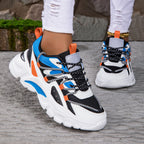 Damen Sportliche Chunky Sneaker mit atmungsaktivem Netzobermaterial