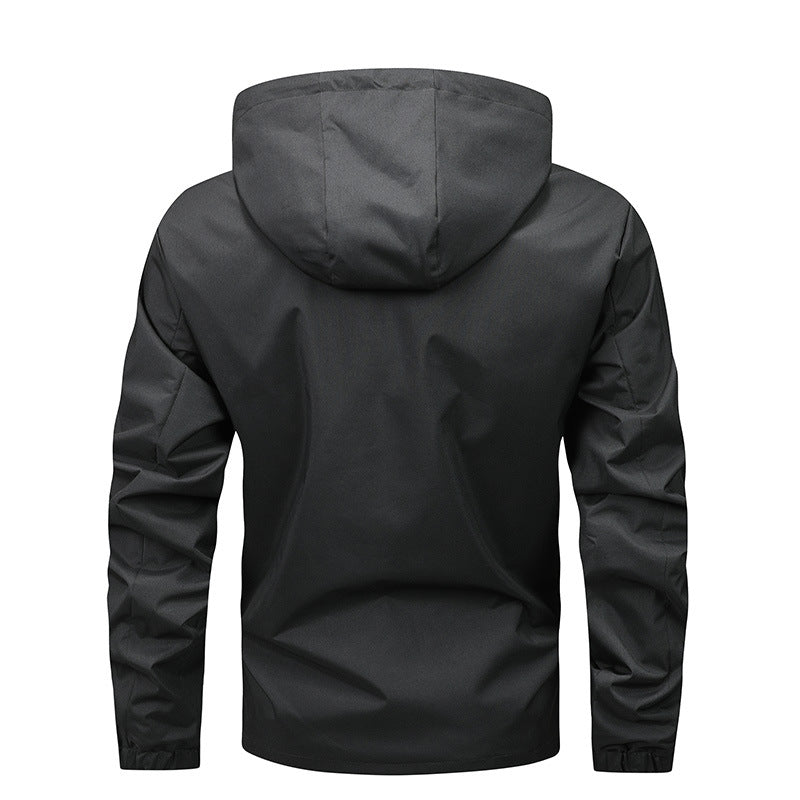 Herren wetterfeste Leichtjacke mit innovativem Kapuzensystem R&B