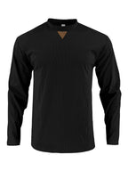 Herren Langarmshirt mit strukturiertem Rippdesign R&B