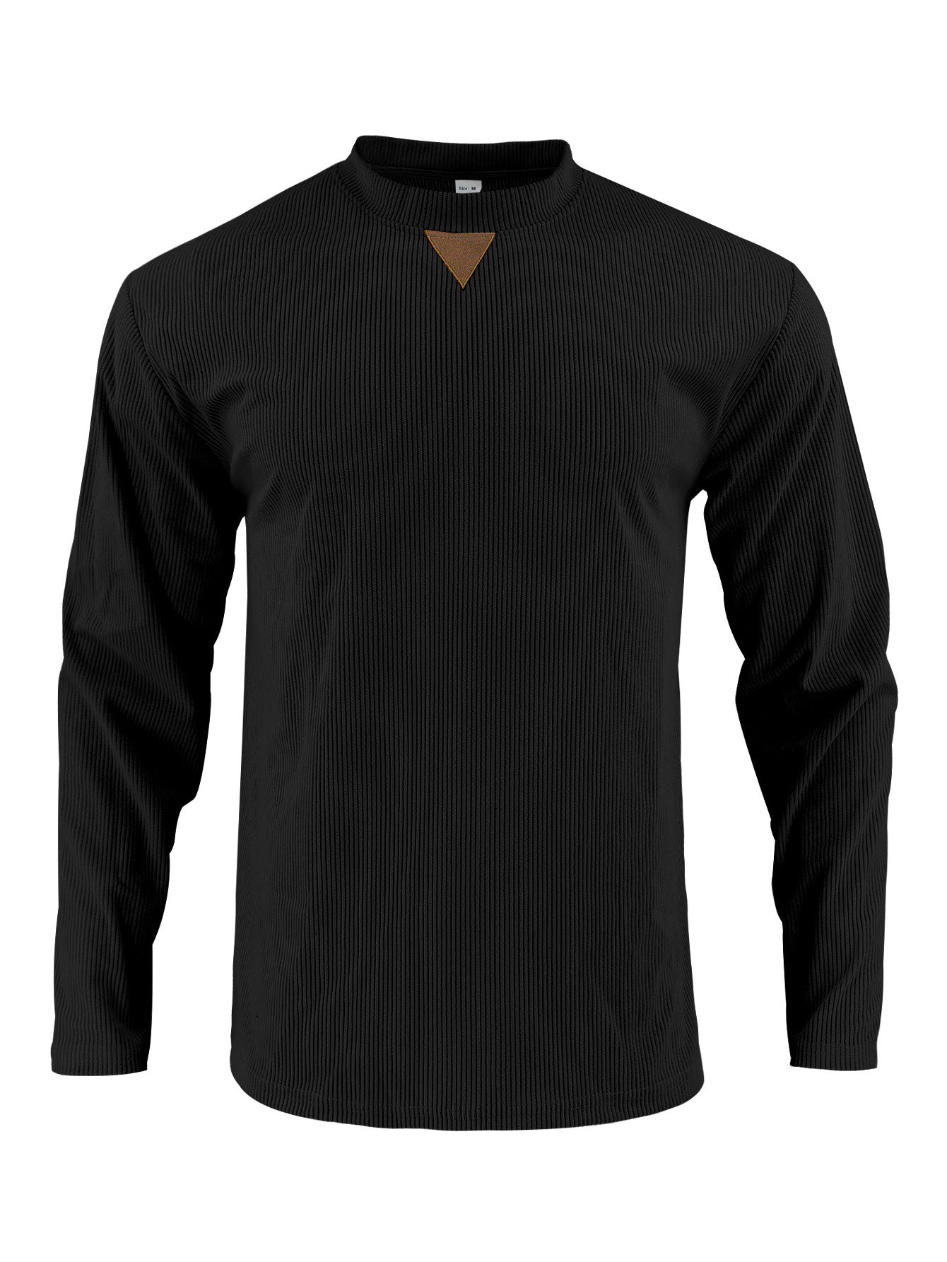 Herren Langarmshirt mit strukturiertem Rippdesign R&B