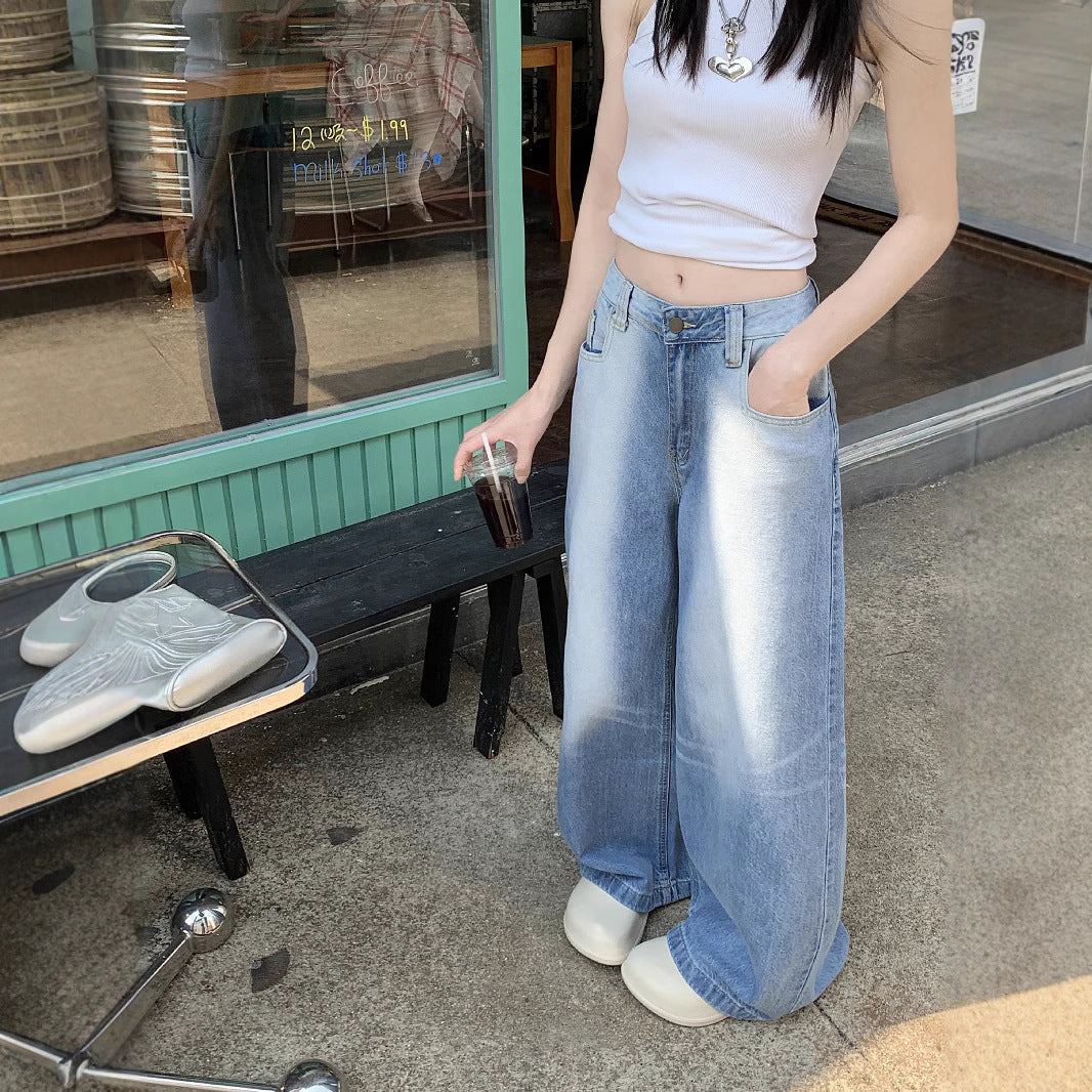 Damen Weite Jeanshose R&B