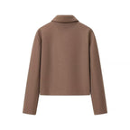 Damen modische Kurzjacke mit Stehkragen R&B