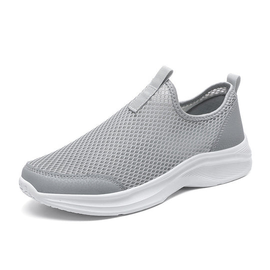 Damen Leichte und atmungsaktive Slip-On Sneakers mit flexiblem Mesh-Heel von R&B