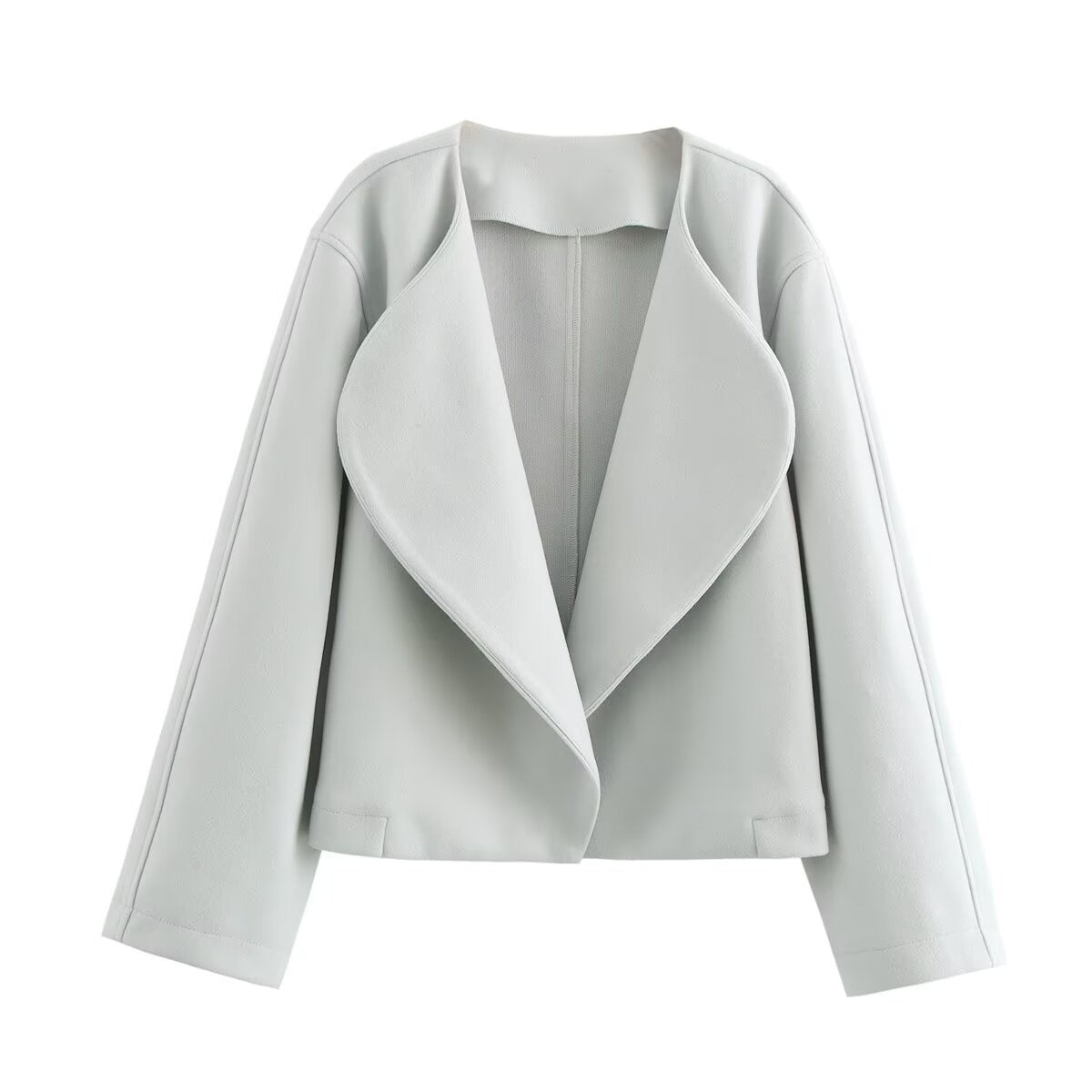 Damen eleganter Oversized-Blazer mit schickem Revers R&B