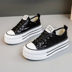 Damen Glitzernde Plateau Sneakers mit komfortablem Design R&B