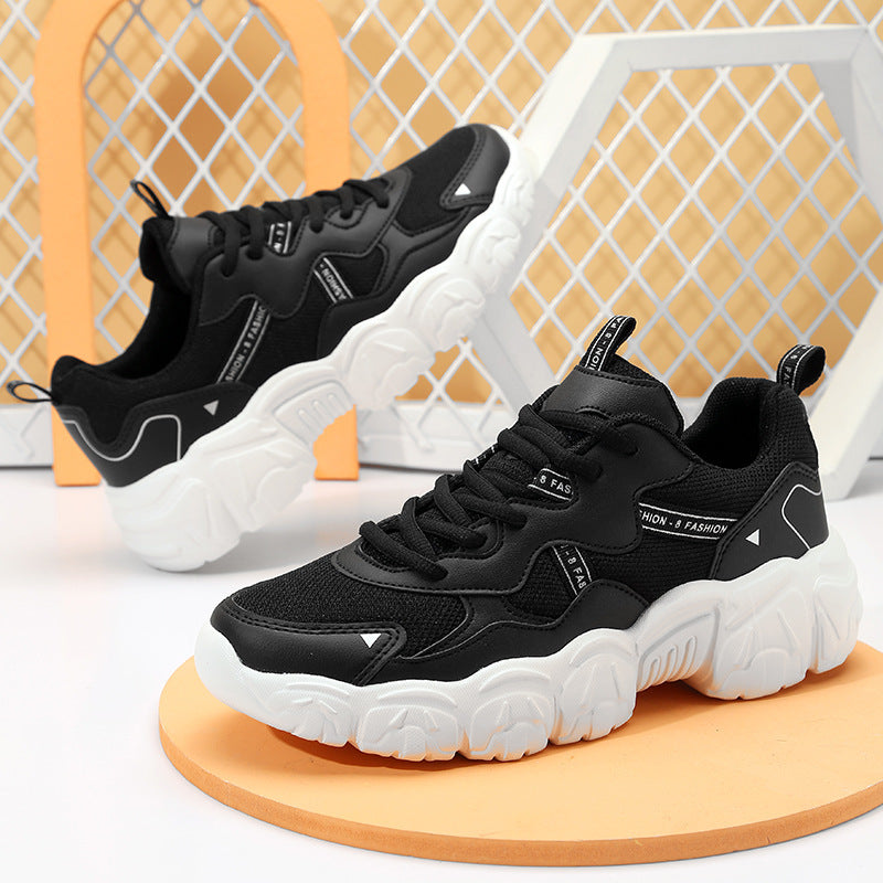 Damen Chunky Sneakers mit atmungsaktivem Mesh-Obermaterial und flexiblem Laufsohlen-Design R&B