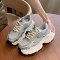 Damen Sportliche Chunky Sneakers mit atmungsaktivem Mesh-Obermaterial R&B