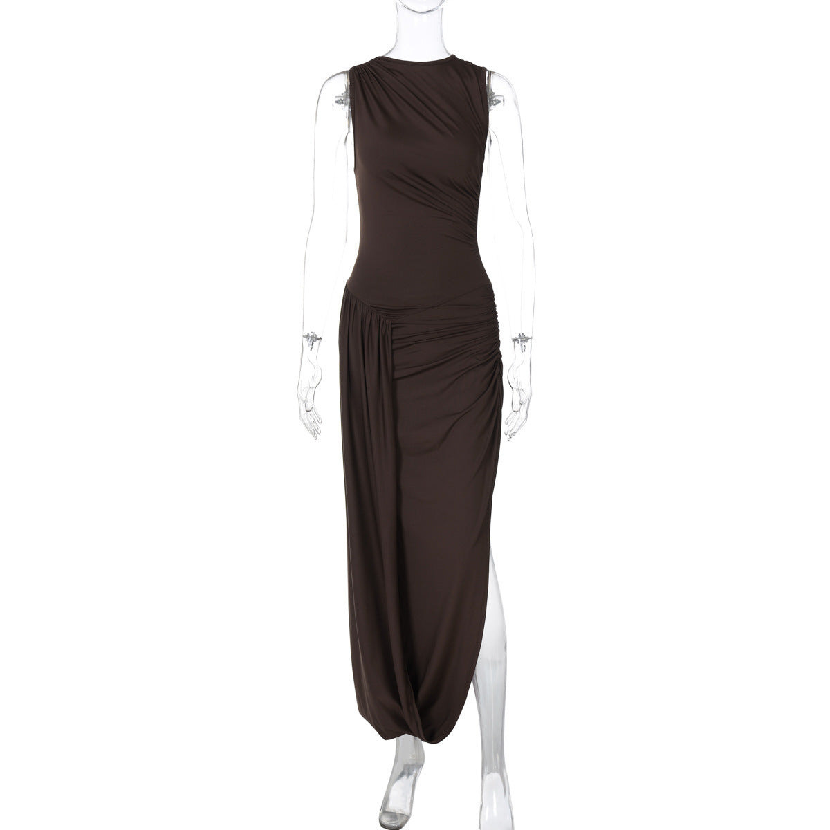 Damen Elegantes Maxikleid mit raffiniertem Wickeldesign R&B