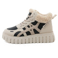 Damen High-Top Sneakers mit flauschigem Innenfutter R&B