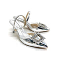 Damen Slingback-Pumps mit funkelndem Schmuckdetail R&B