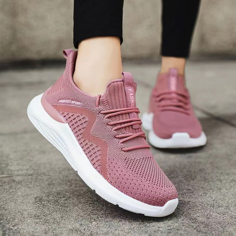 Damen Sportliche Laufschuhe mit atmungsaktiver Netzstruktur und flexibler Dämpfung R&B
