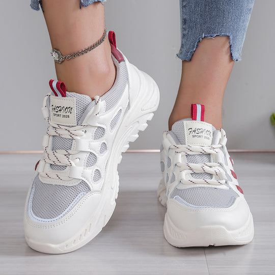 Damen Freizeit-Sneaker mit atemberaubendem Herz-Design und atmungsaktivem Obermaterial R&B
