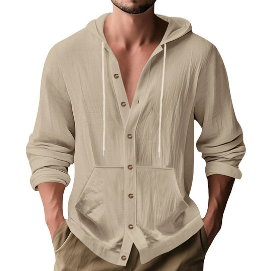 Herren lässige Sommerjacke mit Kapuze R&B