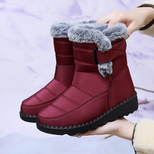 Damen Winterstiefel mit kuscheligem Futter und rutschfester Sohle R&B