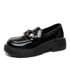 Damen Elegante und bequeme Loafer mit modischem Schnallen-Design R&B