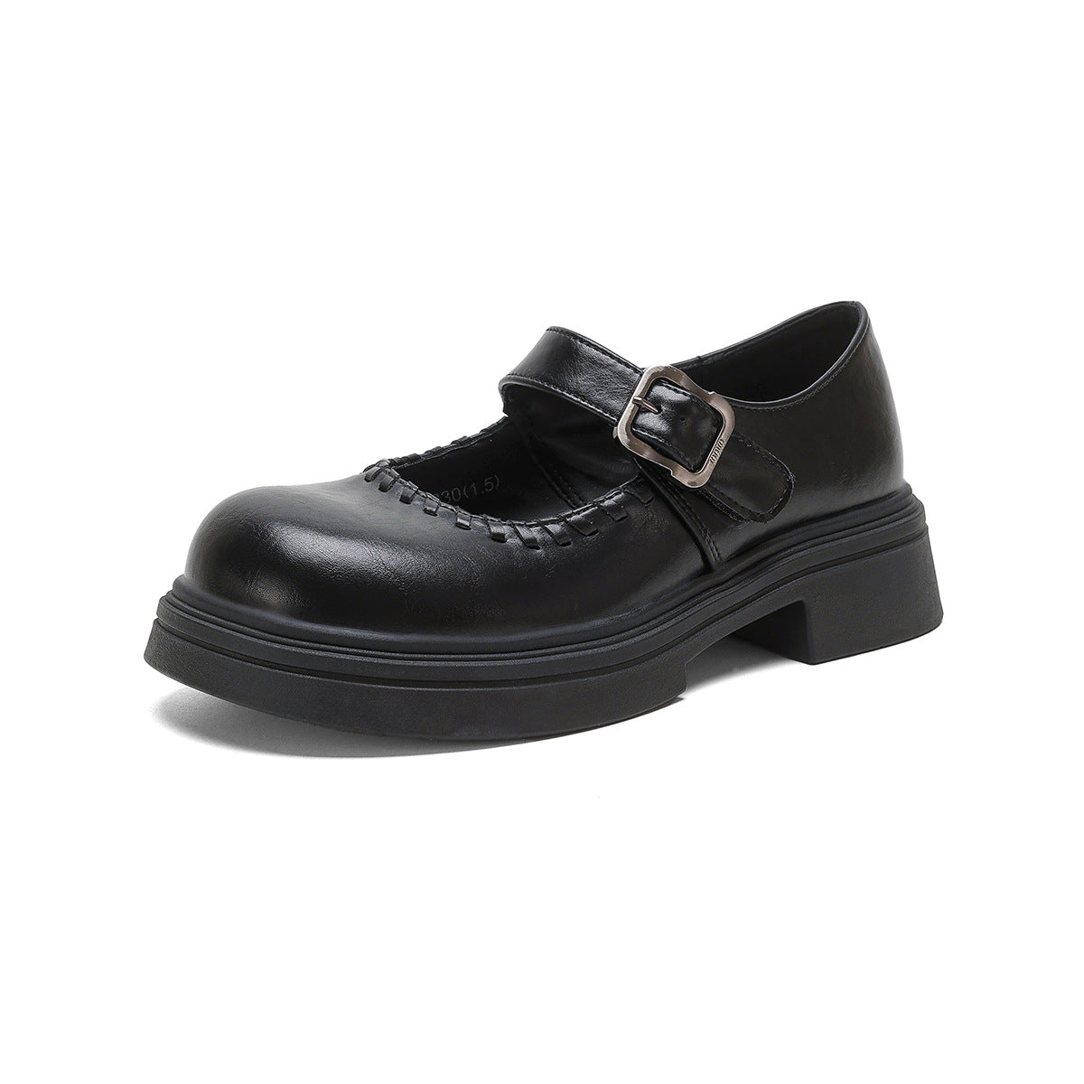 Damen modische Mary-Jane Schuhe mit dekorativem Schnallenverschluss