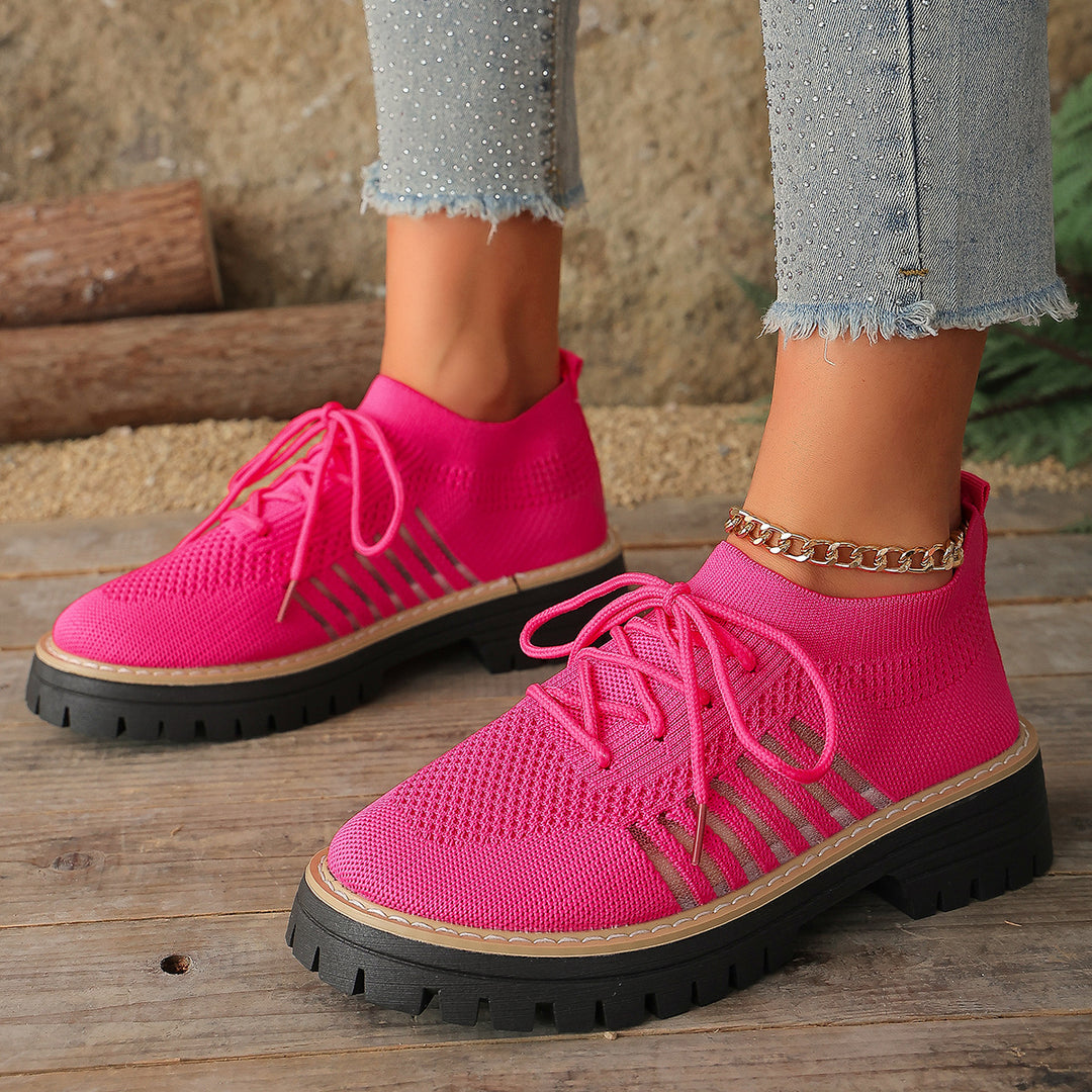 Damen luftige Sneakers mit rutschfester Sohle und atmungsaktivem Obermaterial R&B