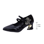 Damen elegante Abendpumps mit funkelnder Schmetterlingsapplikation R&B