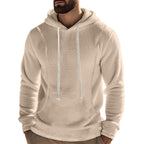 Herren weicher Fleece-Hoodie mit Schneeschutz und kontrastierenden Säumen