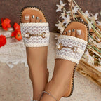 Damen Komfortable und elegante Riemen-Pantoletten R&B