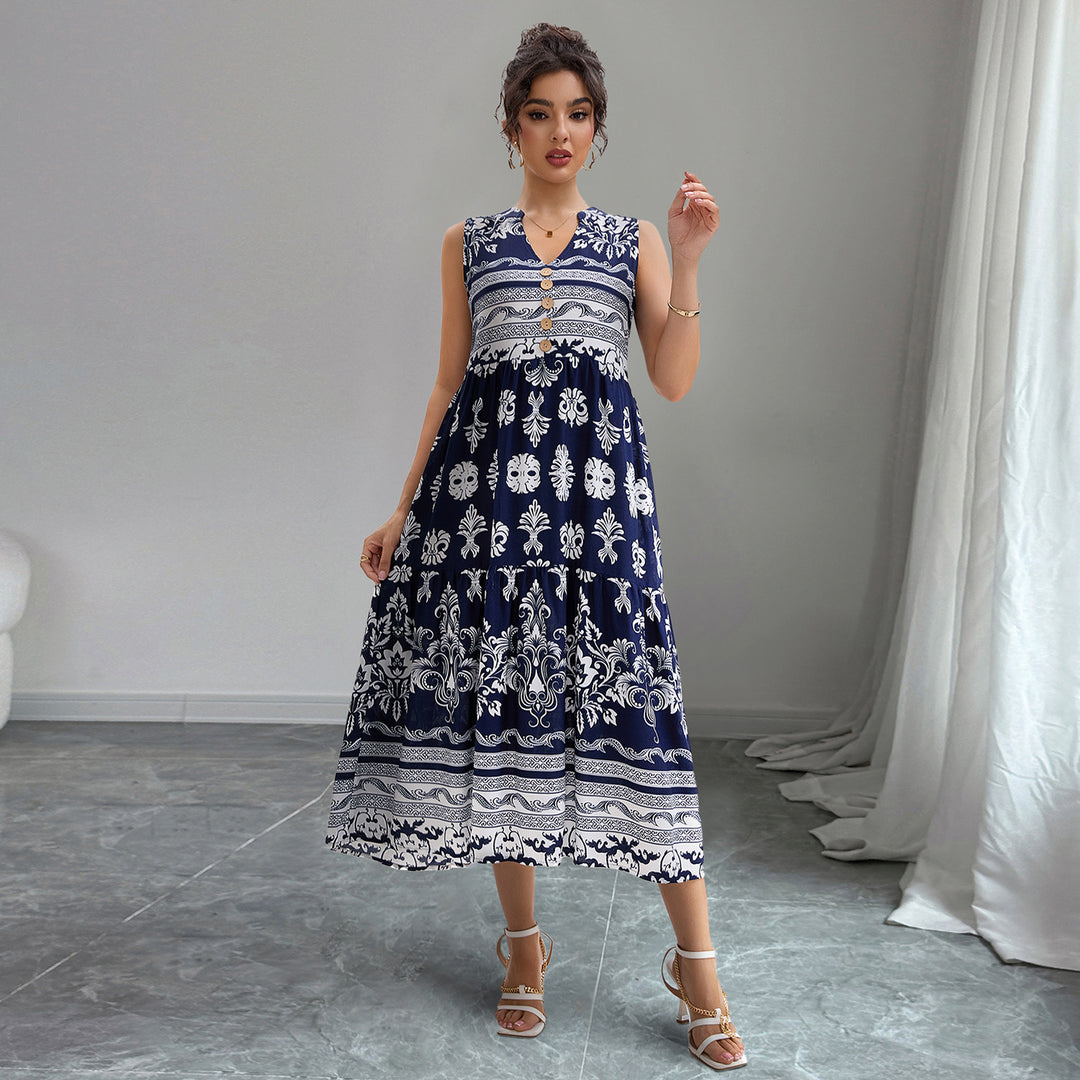 Damen Midikleid mit floralen Mustern R&B