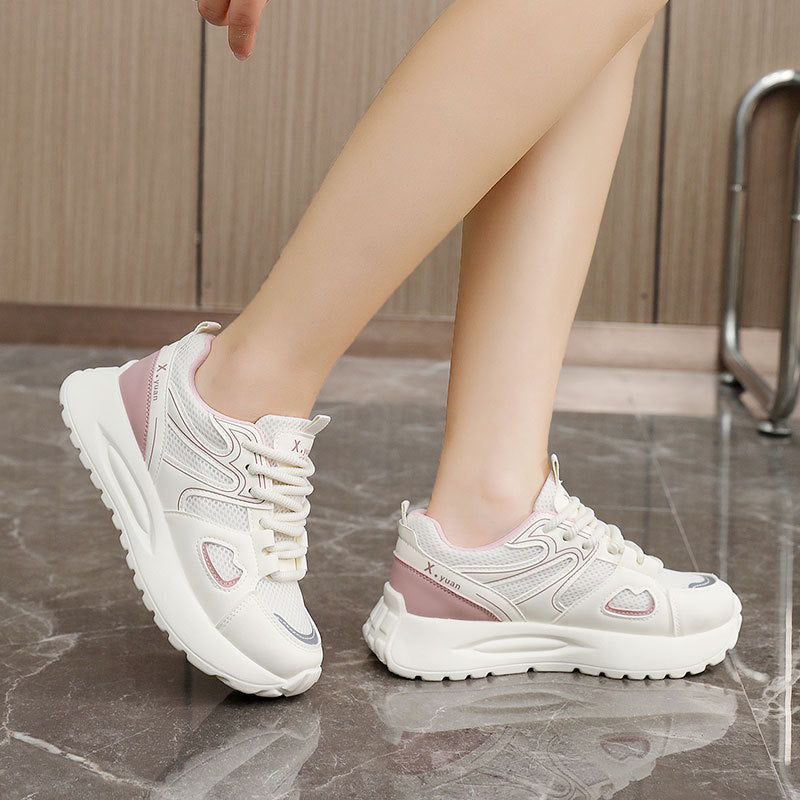 Damen Sportliche High-Top Sneakers mit atmungsaktivem Mesh-Obermaterial und dämpfender Sohle R&B