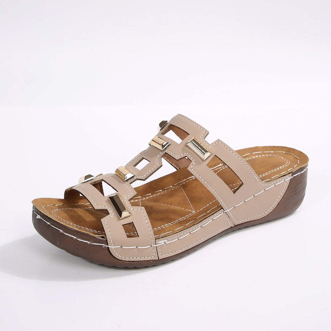 Damen Komfortable Sandalen mit modernem Riemendesign und rutschfester Sohle R&B