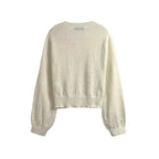 Damen Strickjacke mit filigranen Häkelakzenten und Knopfleiste R&B