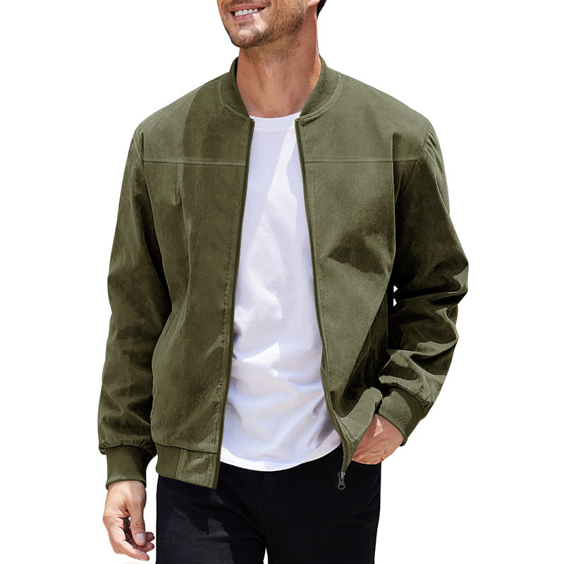 Herren stylische Bomberjacke mit sportlichem Schnitt R&B