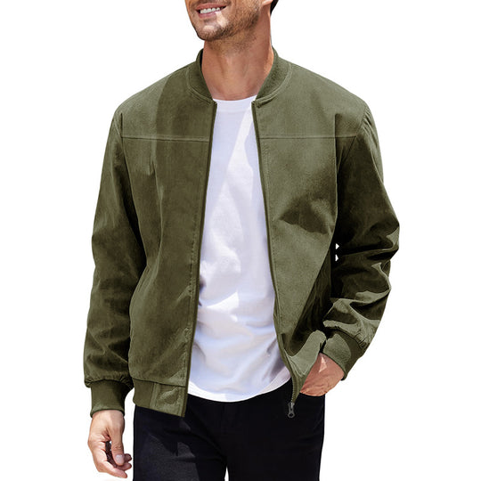 Herren stylische Bomberjacke mit sportlichem Schnitt R&B