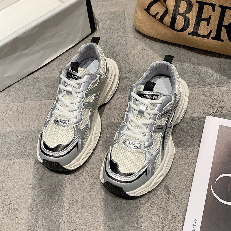 Damen Sportliche Mesh-Sneaker mit dämpfender Sohle und atmungsaktivem Obermaterial R&B