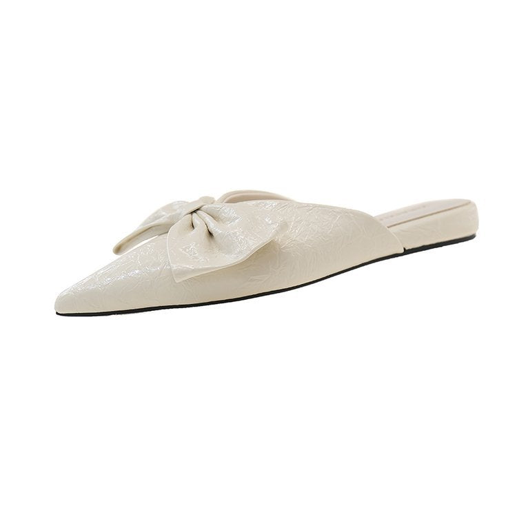 Damen elegante Mules mit verziertem Schleifenakzent R&B