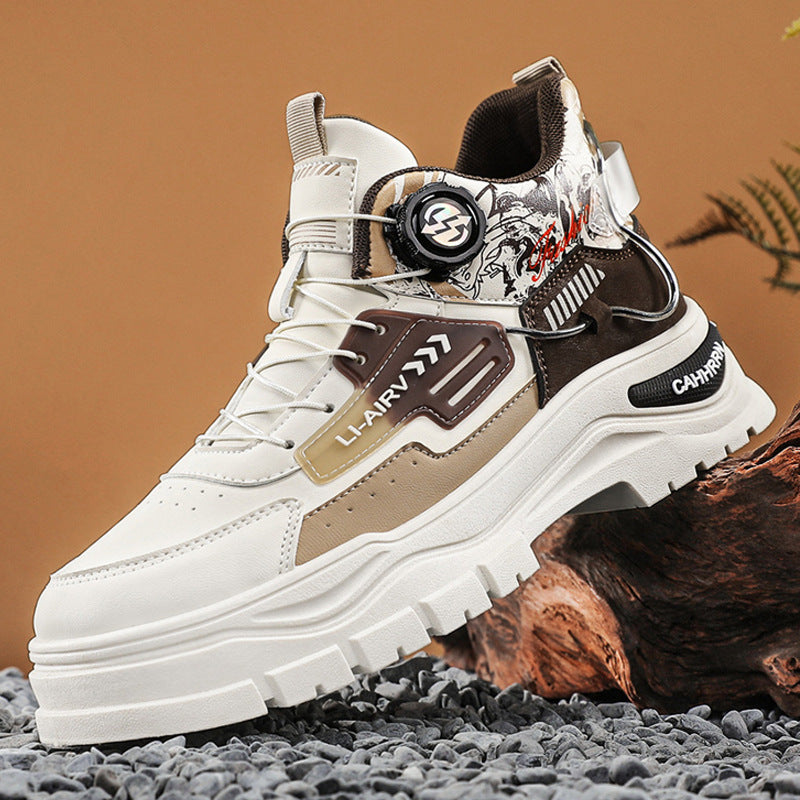 Herren High-Top Sneakers mit innovativem Schnürsystem und stoßdämpfender Sohle
