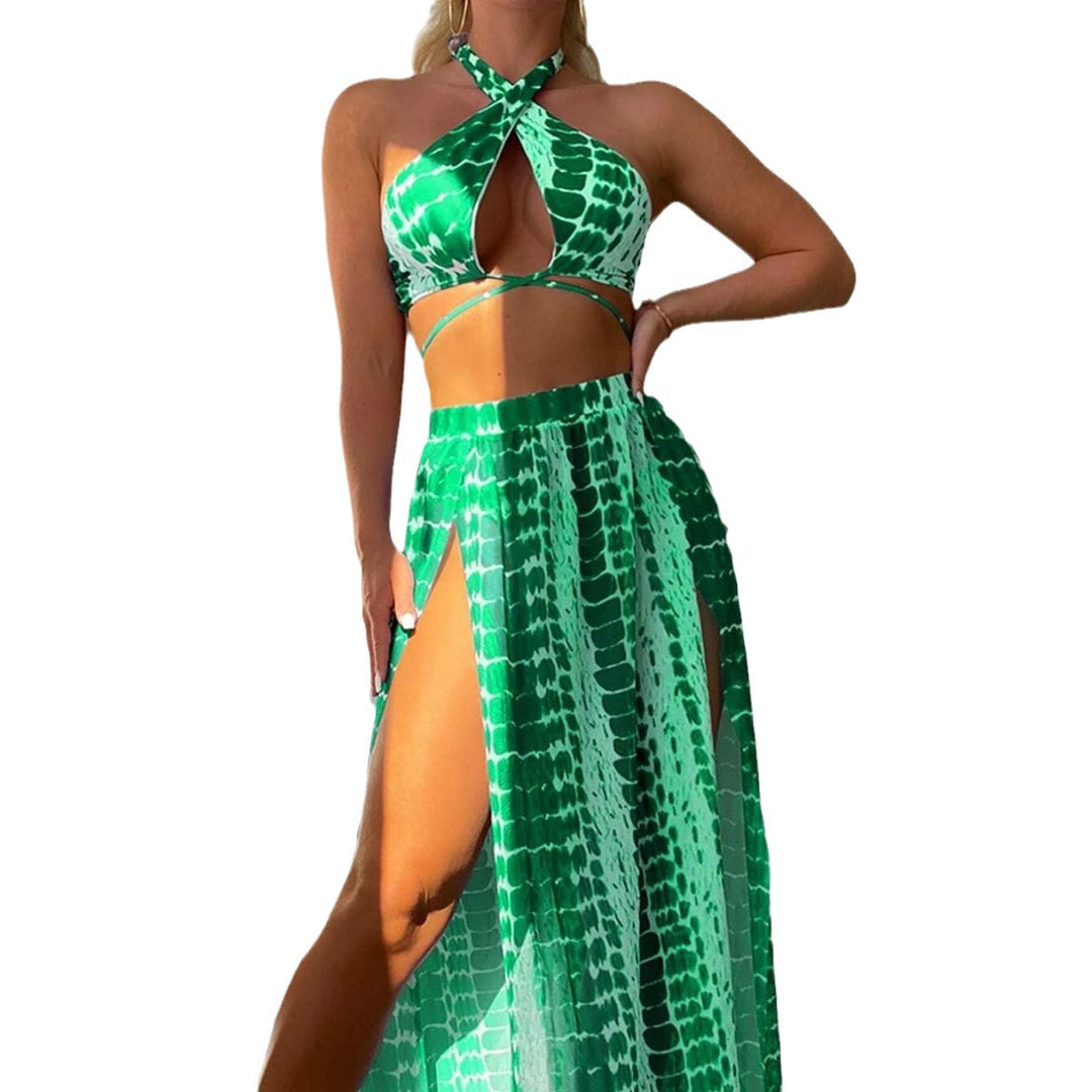 Damen Bikinistyle mit transparentem Maxirock R&B