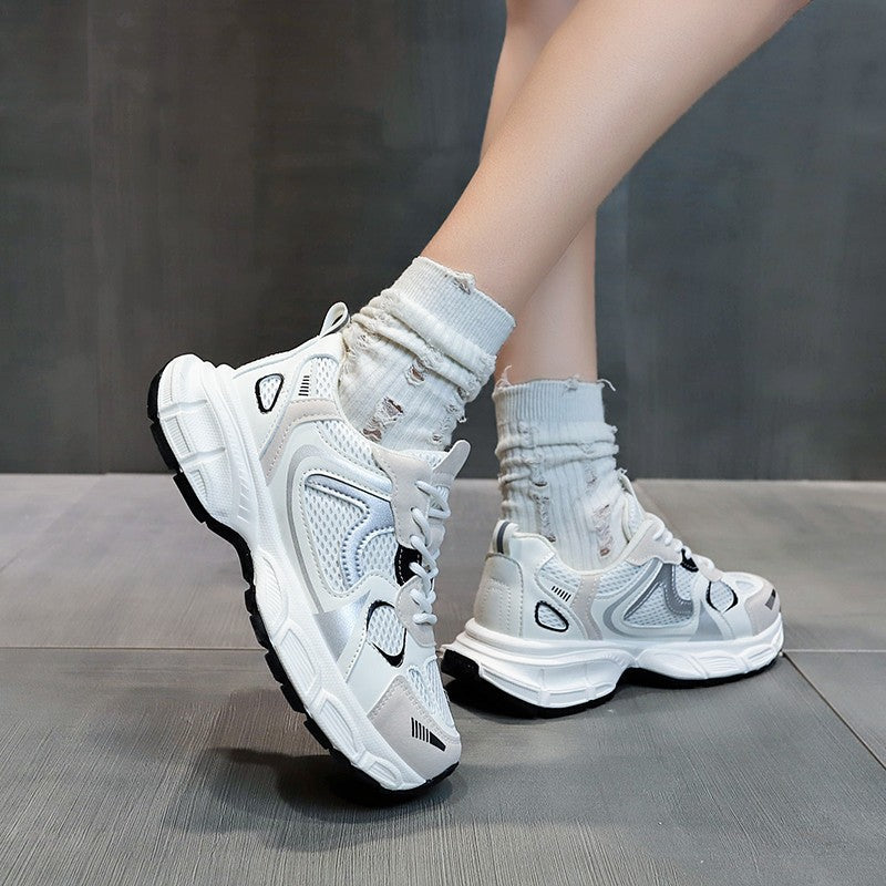 Damen Sportliche Sneaker mit atmungsaktiver Mesh-Oberfläche und dämpfender Laufsohle R&B