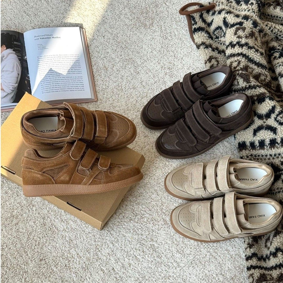Damen Sneakers mit verstellbaren Klettverschlüssen und trendy Design R&B