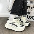 Damen Trendige Chunky Sneakers mit dämpfender Plattform-Sohle R&B