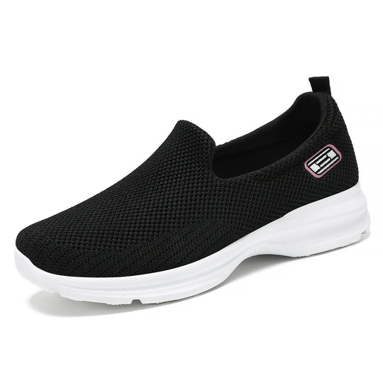Damen Nahtlose Slip-On Freizeitschuhe mit atmungsaktiver Mesh-Oberfläche R&B