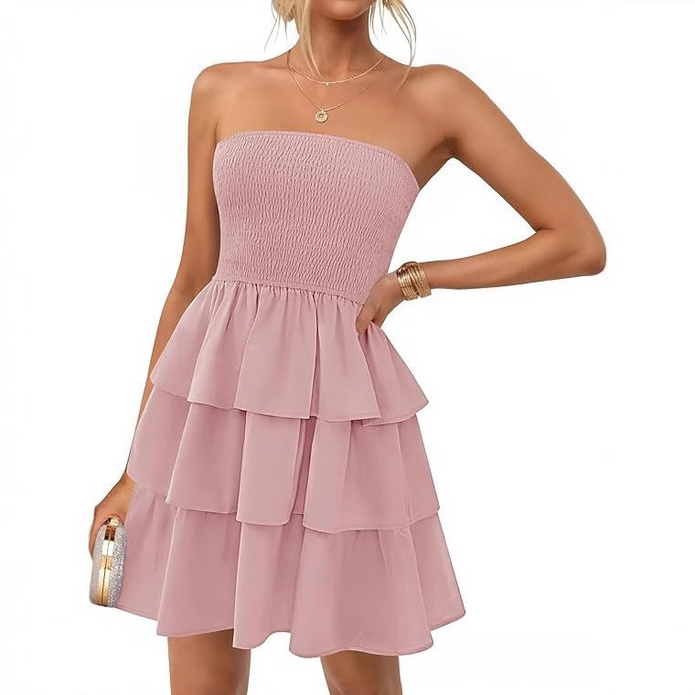 Damen Volantkleid mit hautfreundlichem Material R&B