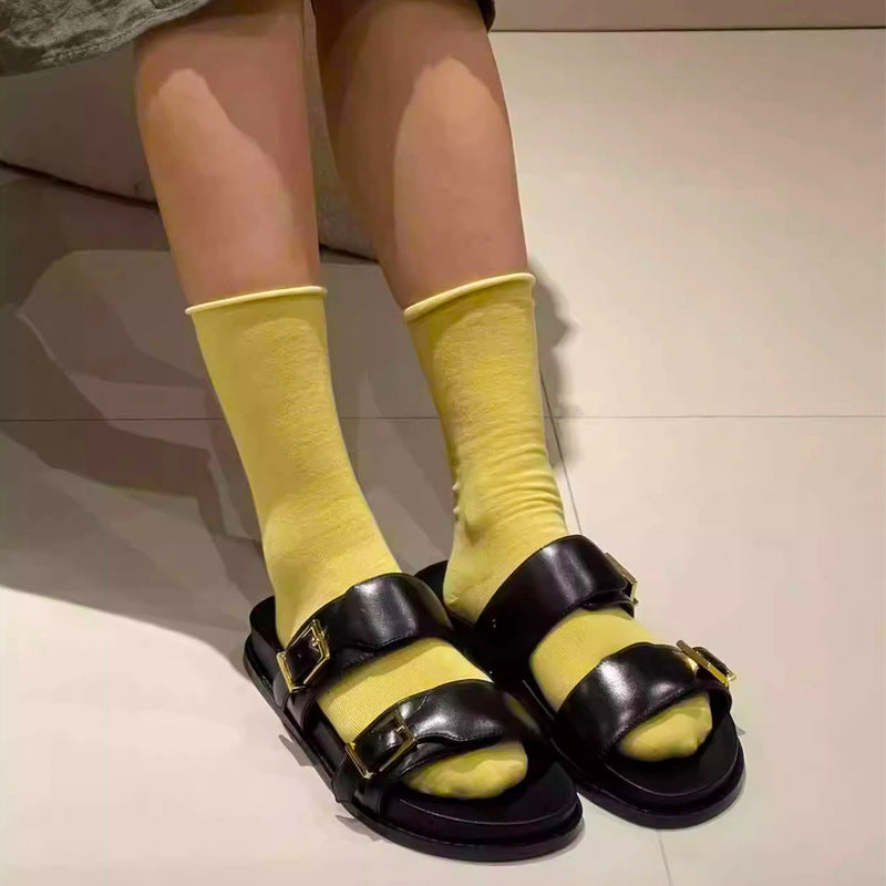 Damen modische Badeschuhe mit verstellbaren Schnallen R&B