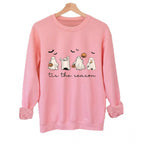 Damen Sweatshirt mit verspielt gruseligem Motiv
