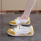 Damen Komfortable Freizeit Sneakers mit atmungsaktivem Netzdesign und elastischem Klettverschluss R&B