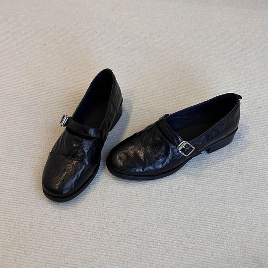Damen Elegante Mokassins mit dekorativem Riemchen R&B