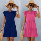 Damen Sommerkleid mit Rüschen R&B