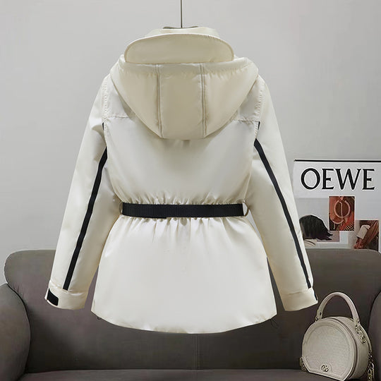 Damen Isolierte Parkajacke mit praktischem Taillengürtel und großen Taschen R&B